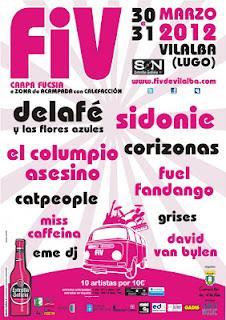 Horarios FIV 2012 (30 y 31. Marzo en Vilalba -Lugo-)