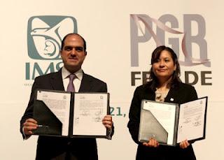 Firman IMSS y FEPADE programa de trabajo para prevenir delitos electorales