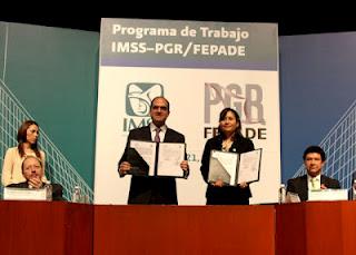 Firman IMSS y FEPADE programa de trabajo para prevenir delitos electorales