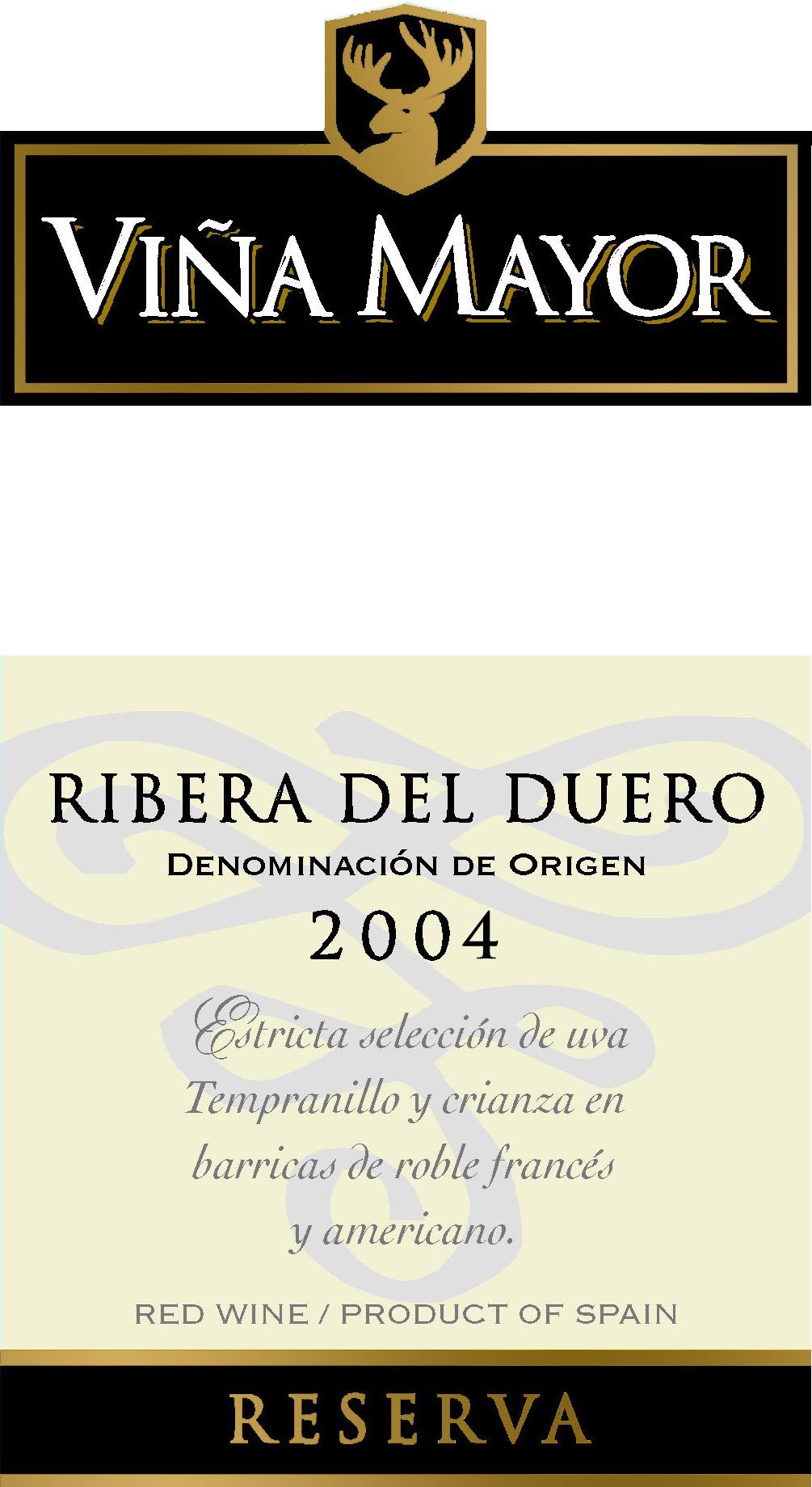 Ribera del Duero Viña Mayor Reserva 2004 de Hijos de Antonio Barceló