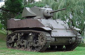 Tanque de guerra El M3 Stuart