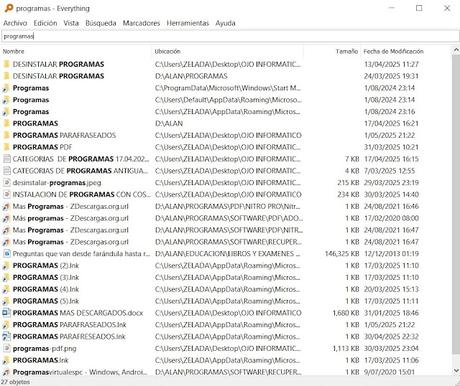 Everything para Windows, busca y encuentra tus archivos perdidos de una manera rápida Everything para Windows, busca y encuentra tus archivos perdidos de una manera rápida
