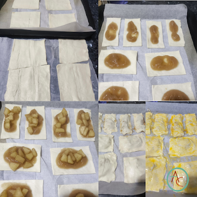 Hojaldritos de Compota de Manzana Hojaldritos de Compota de Manzana