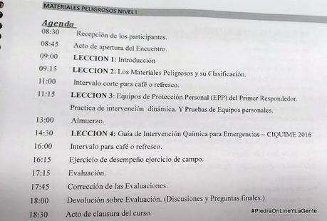Capacitacón en Centenario sobre materiales peligrosos Capacitacón en Centenario sobre materiales peligrosos