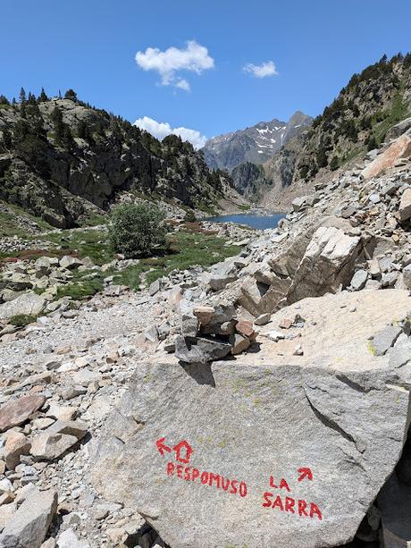Ibones de Arriel y Respomuso desde la Sarra Ibones de Arriel y Respomuso desde la Sarra