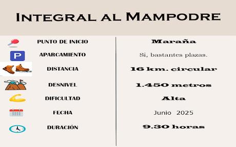 Integral al Mampodre Integral al Mampodre