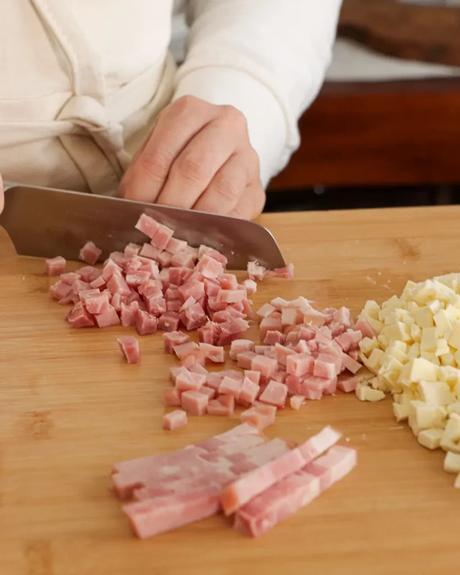 panceta cortada en pedacitos