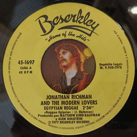 Jonathan Ritchman modern lovers -Egyptian Reggae 1978 (1977)