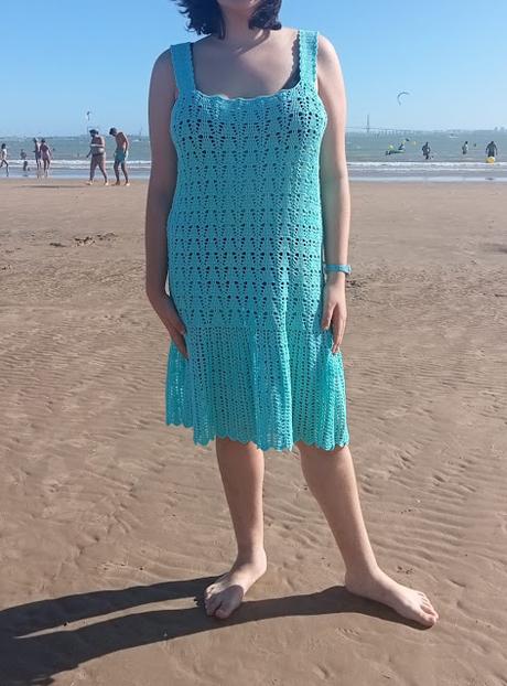 COLECCIÓN GRANNY, VESTIDO AGUAMARINA COLECCIÓN GRANNY, VESTIDO AGUAMARINA