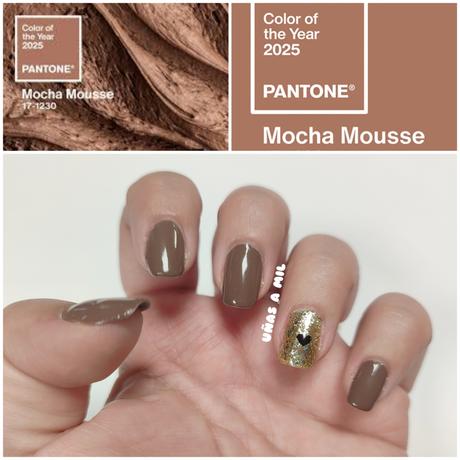 Diseño de uñas en marrón, el color Pantone del 2025 Diseño de uñas en marrón, el color Pantone del 2025