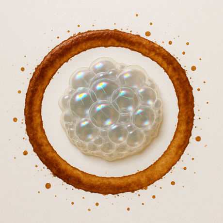 Café y pompas de jabón. Café y pompas de jabón.