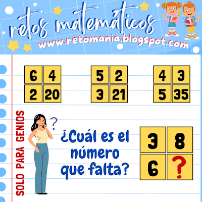 Acertijos, Acertijos matemáticos, Problemas matemáticos, Retos matemáticos, Retos mentales, Juegos mentales, Retos virales, Retos visuales, Descubre el número, Juegos en el aula, Jugando aprendo, Aprender jugando, Retos Solo para Genios, Juegos de números