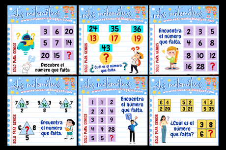 Acertijos, Acertijos matemáticos, Problemas matemáticos, Retos matemáticos, Retos mentales, Juegos mentales, Retos virales, Retos visuales, Descubre el número, Juegos en el aula, Jugando aprendo, Aprender jugando, Retos Solo para Genios, Juegos de números