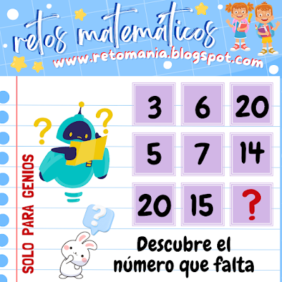 Acertijos, Acertijos matemáticos, Problemas matemáticos, Retos matemáticos, Retos mentales, Juegos mentales, Retos virales, Retos visuales, Descubre el número, Juegos en el aula, Jugando aprendo, Aprender jugando, Retos Solo para Genios, Juegos de números
