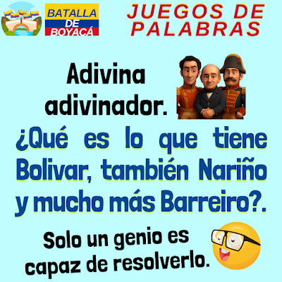 Fiestas Patrias, Batalla de Boyacá, 7 de agosto, Desafíos matemáticos, Retos matemáticos, Problemas matemáticos, Retos mentales, Juegos mentales, Acertijos, Retos virales, Retos visuales, Juegos de Palabras, Adivinanza