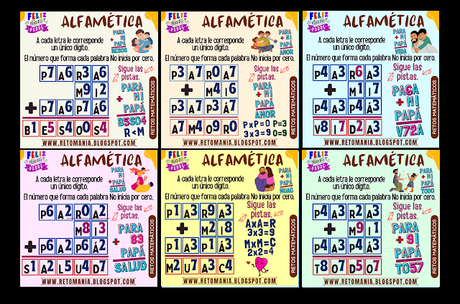 ALFAMÉTICAS: PAPÁ ALFAMÉTICAS: PAPÁ