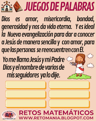 Desafíos matemáticos, Retos matemáticos, Problemas matemáticos, Retos mentales, Retos virales, Retos visuales, Acertijos, Acertijos matemáticos, Acertijos mentales, Acertijos visuales, ReliMates, Las matemáticas de Dios, Juegos de Palabras, Juegos de Letras, Adivinanzas