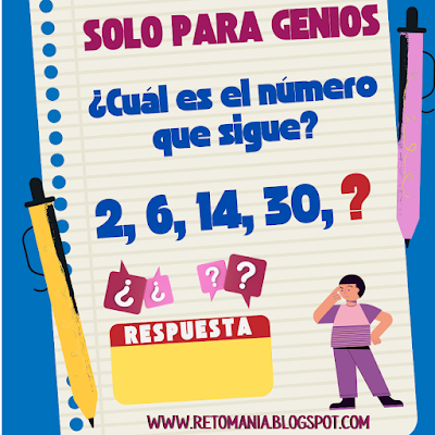 Desafíos matemáticos, Retos matemáticos, Problemas matemáticos, Retos mentales, Retos virales, Retos Relax, Acertijos, Acertijos mentales, Aprender jugando, Jugando aprendo, Matemática Recreativa, MateRecreativa, Solo para Genios, Descubre el número