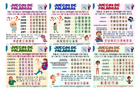 JUEGOS DE PALABRAS JUEGOS DE PALABRAS