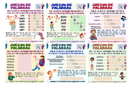 JUEGOS DE PALABRAS Retos Matemáticos, Desafíos Matemáticos, Juegos de Palabras, Palabras Ocultas, Busca palabras, Juegos de Letras, Juegos mentales, Juegos virales, Acertijos, Acertijos mentales, Acertijos visuales, Aprender jugando