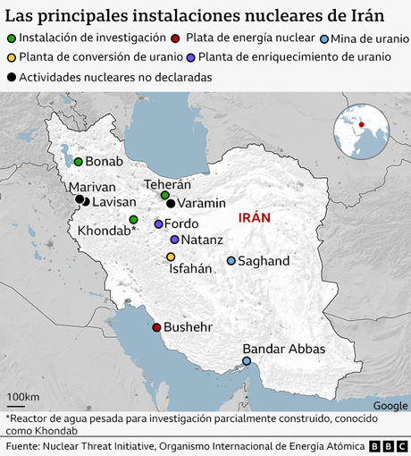 Instalaciones nucleares de Irán