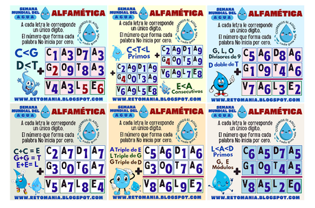 ALFAMÉTICAS: SEMANA MUNDIAL DEL AGUA
