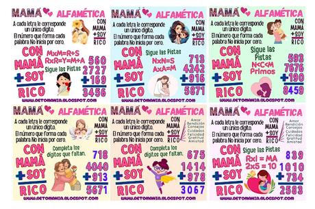 ALFAMÉTICAS: MAMÁ ALFAMÉTICAS: MAMÁ