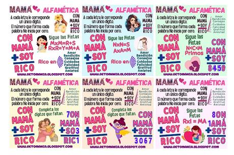 ALFAMÉTICAS MAMÁ Día de mamá, Día de las madres, Desafíos matemáticos, Problemas matemáticos, Acertijos, Acertijos matemáticos, Juegos de Letras, Juegos de Palabras, Suma de letras, Suma de palabras, Acertijos visuales, Retos visuales, Retos mentales, Retos virales, Juegos mentales, Juegos de números, Alfamética, CriptoAritmética, CriptoSuma, CriptoGrama