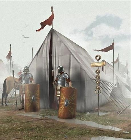Campamento de marcha romano. Campamento de marcha romano.