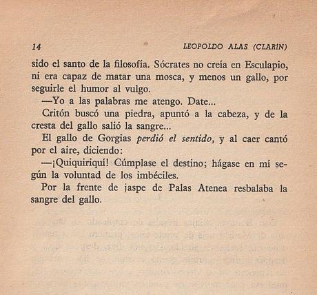 EL GALLO DE SÓCRATES (QUE ERA DE GORGIAS)