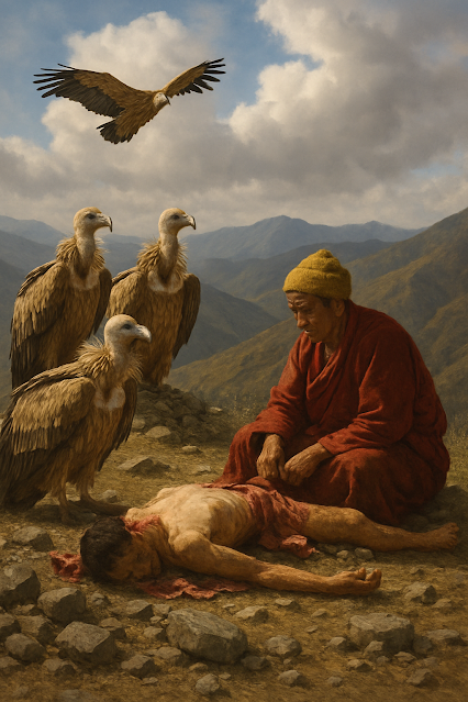 El entierro celestial: la última ofrenda al cielo