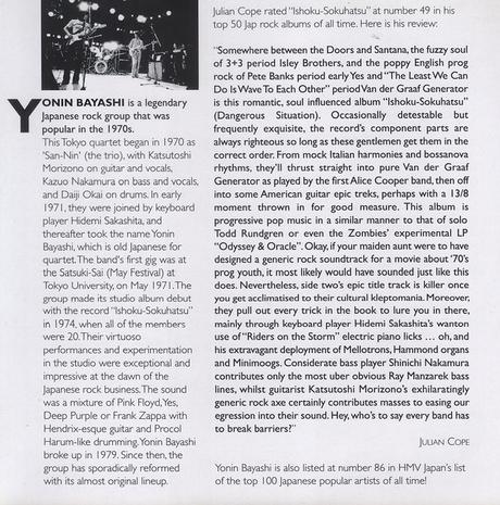 Yonin Bayashi. Ishoku- Sokuhatsu. Edición Rockarte Yonin Bayashi. Ishoku- Sokuhatsu. Edición Rockarte