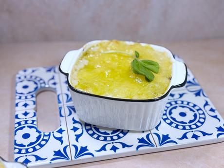Lasaña sin gluten de atún y pesto