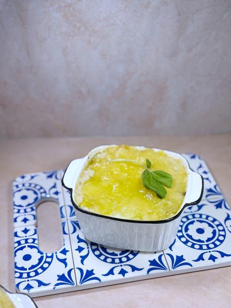 Lasaña sin gluten de atún y pesto