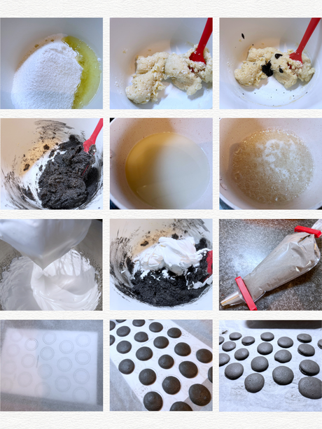 Macarons de aperitivo rellenos de crema de roquefort y salmón ahumado