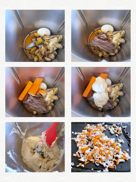 Paté de mejillones, anchoas y surimi Paté de mejillones, anchoas y surimi