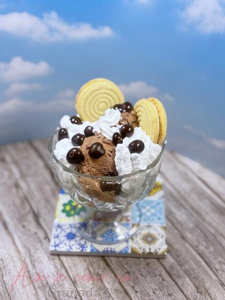 Helado de chocolate sin lactosa Helado de chocolate sin lactosa
