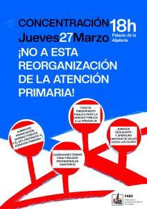 No a la reorganización de atención primaria anunciada por el Gobierno de Aragón