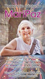 Homenaje póstumo a MariPaz