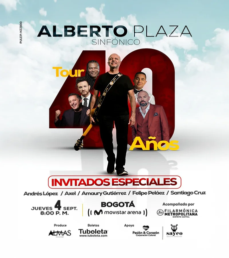 ¡Alberto Plaza celebra 40 años de carrera musical en Colombia!