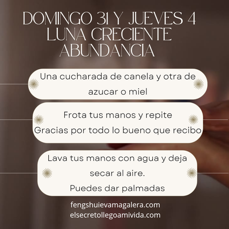 🌙 Hoy domingo 31 y el jueves 4 es Luna Creciente 🌒 ✨
