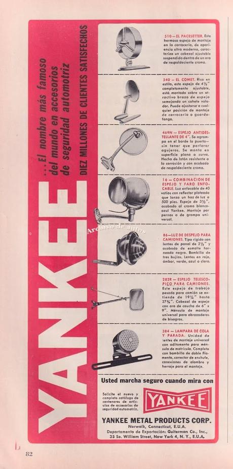 Publicidad de los accesorios de la marca Yankee Publicidad de los accesorios de la marca Yankee