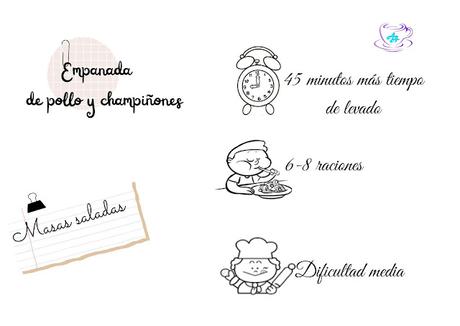 EMPANADA DE POLLO CON CHAMPIÑONES EMPANADA DE POLLO CON CHAMPIÑONES