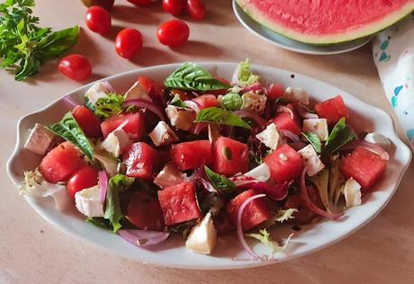 Ensalada de cherrys y sandia