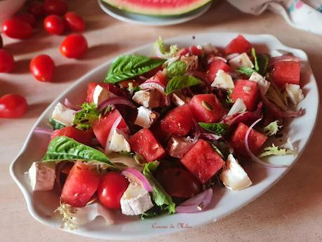 Ensalada de cherrys y sandia