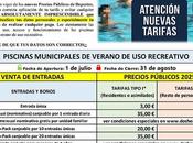 Ampliación apertura piscinas municipales altas temperaturas