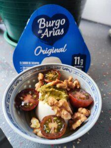 Crema de Burgo de Arias Original con tomatitos confitados Crema de Burgo de Arias Original con tomatitos confitados