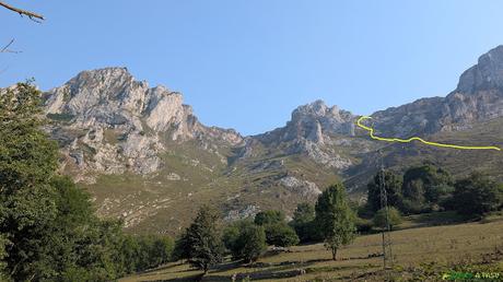 PICO OBESON desde TIELVE, Cabrales Canal de Pelliteru desde Tielve