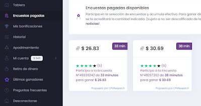 Ingresos Extras Completando Encuestas y Creando Red (Con Comprobante de Pago) Ingresos Extras Completando Encuestas y Creando Red (Con Comprobante de Pago)