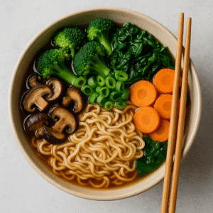 Receta de Ramen Vegetariano Casero
